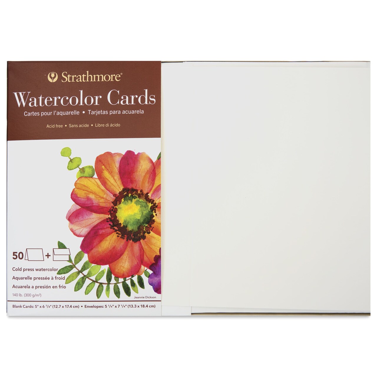 Strathmore Watercolor Cards and Envelopes - Greeting, Box of 50